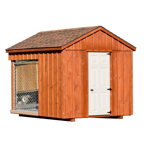 Amish Built 8 x 10 Outdoor 1 Run Dog Kennel