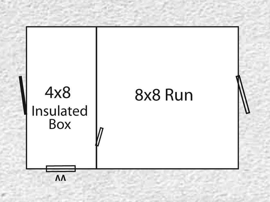 Amish Built 8 x 12 Outdoor Dog Kennel w/ 1 Run