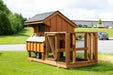 Amish Built 3×4 Tractor Chicken Coop with Cedar Stain - The Henhouse Collection - Pet Houses Direct