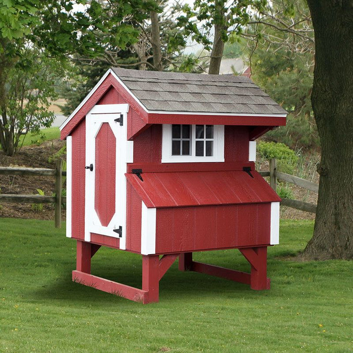 Amish Built 3W x 4L Quaker Chicken Coop - The Henhouse Collection - Pet Houses Direct