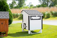 Amish Built 4×4 Quaker Chicken Coop – White/Black - The Henhouse Collection - Pet Houses Direct