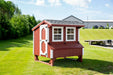 Amish Built 4×6 Quaker Chicken Coop – Red/White - The Henhouse Collection - Pet Houses Direct