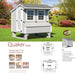 Amish Built 4×6 Quaker Chicken Coop – White/White - The Henhouse Collection - Pet Houses Direct