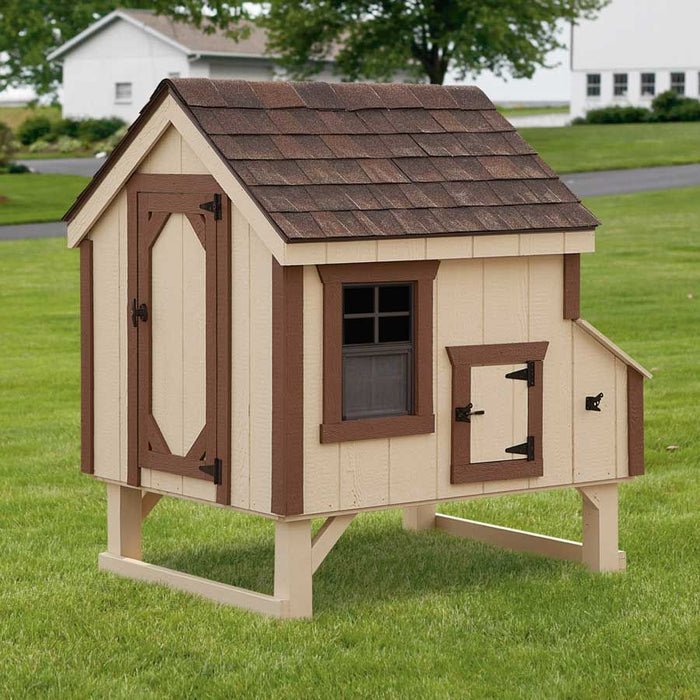 Amish Built 4W x 4L A - frame Chicken Coop - The Henhouse Collection - Pet Houses Direct