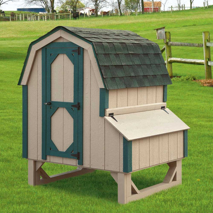 Amish Built 4W x 4L "The Dutch" Chicken Coop - The Henhouse Collection - Pet Houses Direct