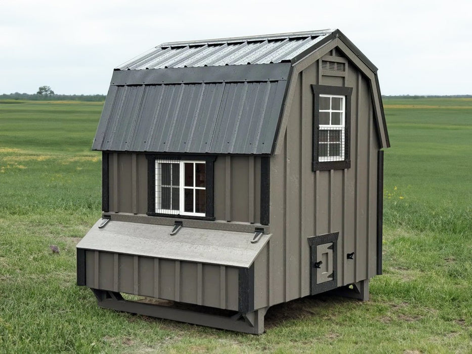 Amish Built 4W x 4L "The Dutch" Chicken Coop - The Henhouse Collection - Pet Houses Direct