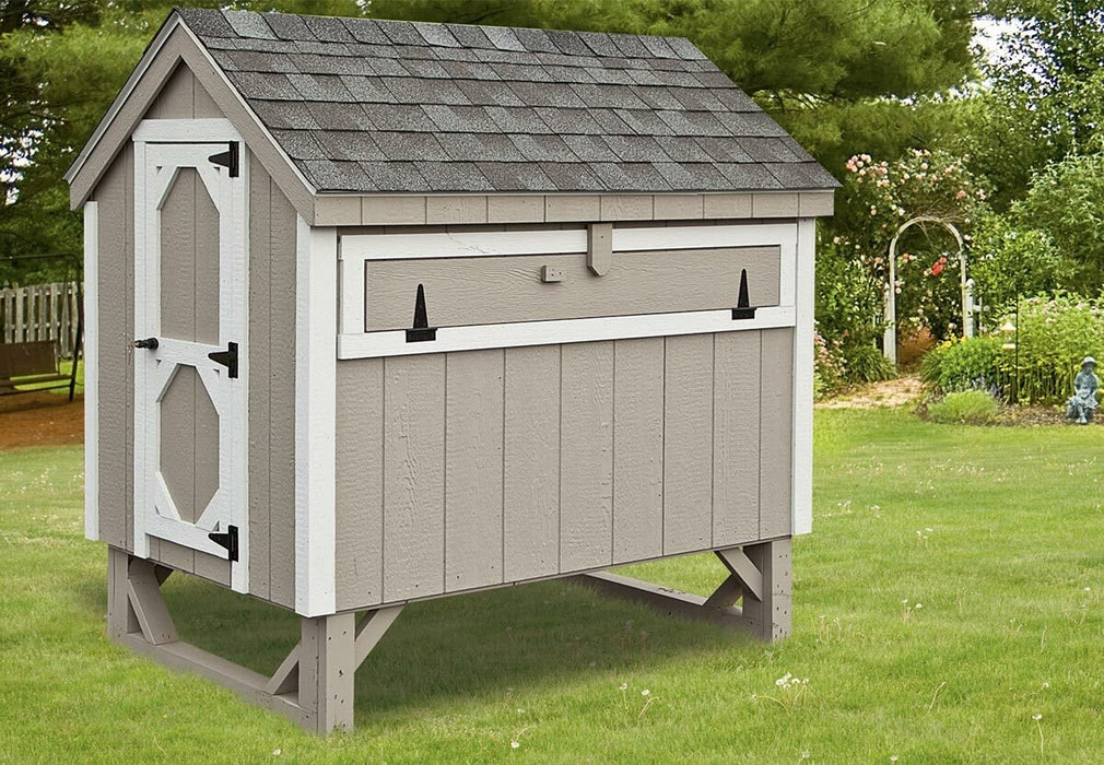 Amish Built 4W x 6L A - frame Chicken Coop - The Henhouse Collection - Pet Houses Direct