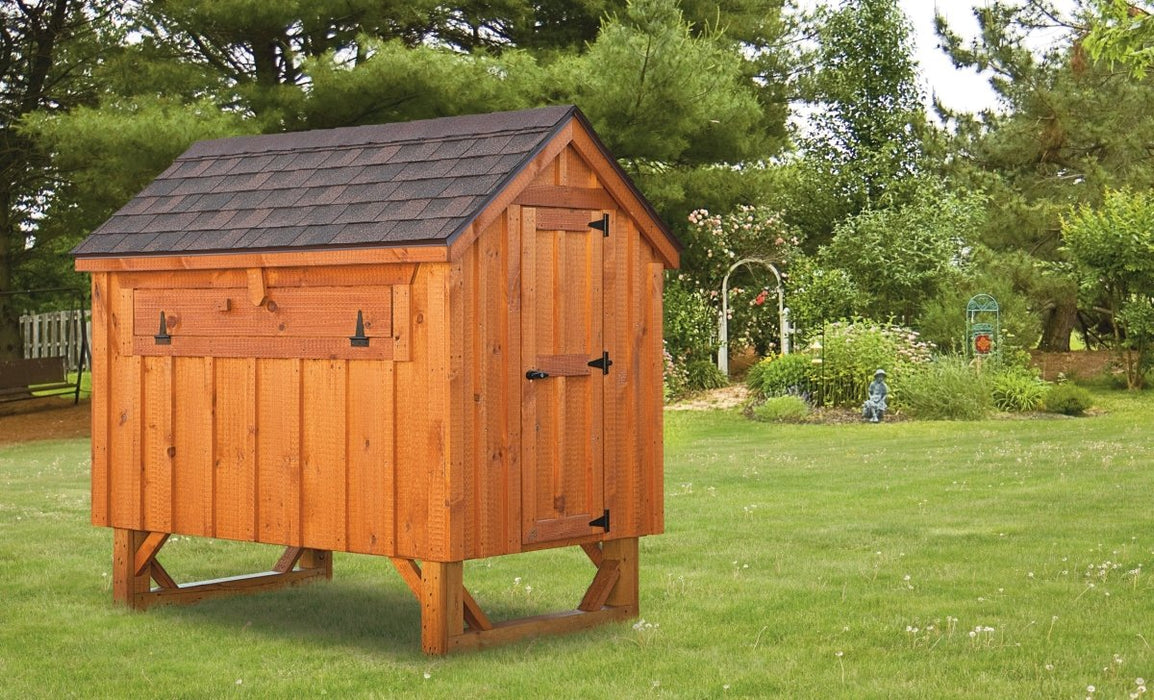 Amish Built 4W x 6L A - frame Chicken Coop - The Henhouse Collection - Pet Houses Direct