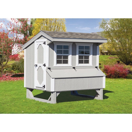 Amish Built 4W x 6L Luxury Quaker Chicken Coop - The Henhouse Collection - Pet Houses Direct