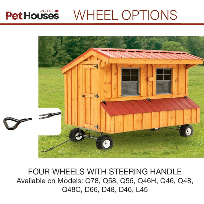 Amish Built 4W x 6L Luxury Quaker Chicken Coop - The Henhouse Collection - Pet Houses Direct