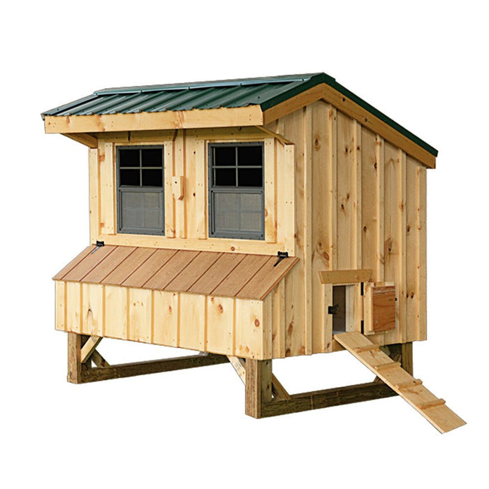 Amish Built 4W x 6L Luxury Quaker Chicken Coop - The Henhouse Collection - Pet Houses Direct