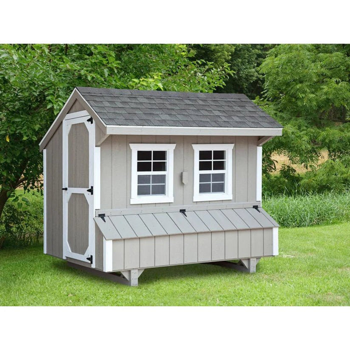 Amish Built 4W x 6L Luxury Quaker Chicken Coop - The Henhouse Collection - Pet Houses Direct