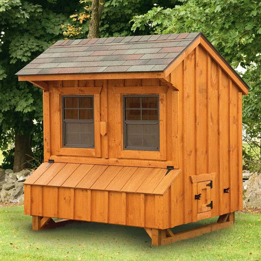 Amish Built 4W x 6L Quaker Chicken Coop - The Henhouse Collection - Pet Houses Direct