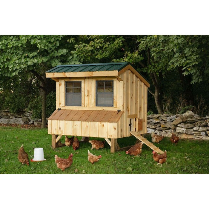 Amish Built 4W x 6L Quaker Chicken Coop - The Henhouse Collection - Pet Houses Direct