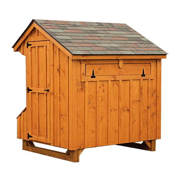 Amish Built 4W x 6L Quaker Chicken Coop - The Henhouse Collection - Pet Houses Direct