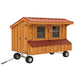 Amish Built 4W x 8L Luxury Quaker Chicken Coop with Wheels - The Henhouse Collection - Pet Houses Direct