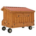 Amish Built 4W x 8L Luxury Quaker Chicken Coop with Wheels - The Henhouse Collection - Pet Houses Direct