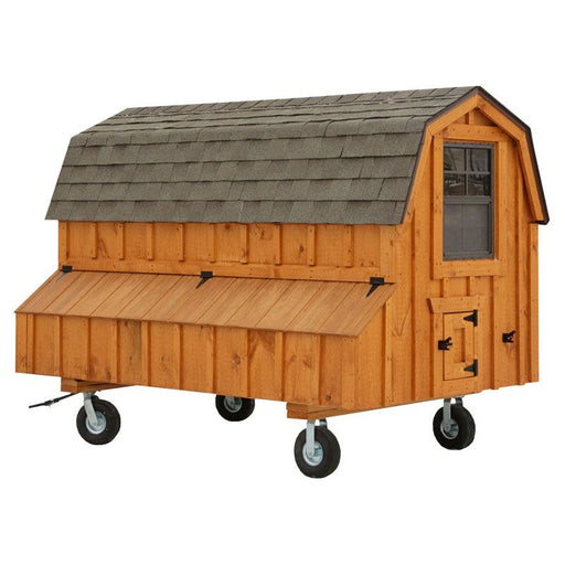 Amish Built 4W x 8L "The Dutch" Chicken Coop with Wheels - The Henhouse Collection - Pet Houses Direct