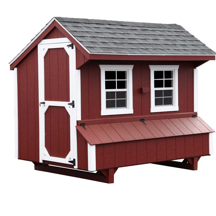 Amish Built 5×8 Quaker Chicken Coop - The Henhouse Collection - Pet Houses Direct