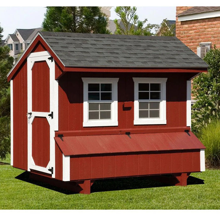 Amish Built 5×8 Quaker Chicken Coop - The Henhouse Collection - Pet Houses Direct