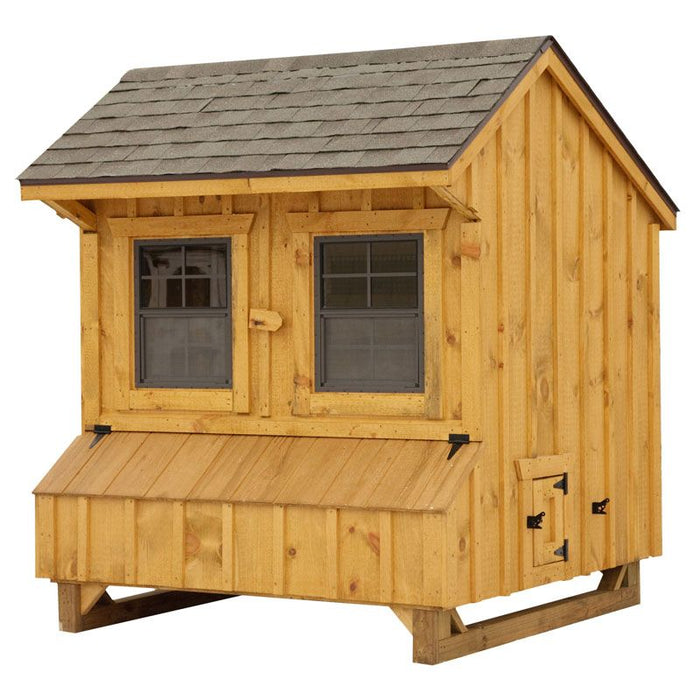 Amish Built 5W x 6L Quaker Chicken Coop - The Henhouse Collection - Pet Houses Direct