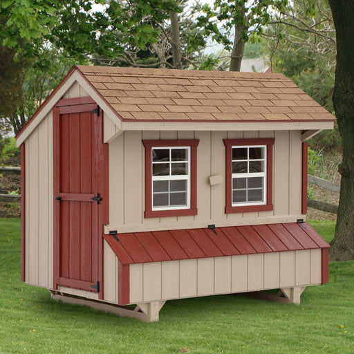 Amish Built 5W x 8L Quaker Chicken Coop - The Henhouse Collection - Pet Houses Direct