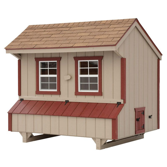 Amish Built 5W x 8L Quaker Chicken Coop - The Henhouse Collection - Pet Houses Direct