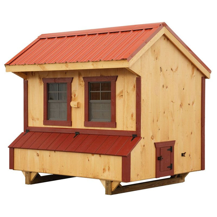 Amish Built 5W x 8L Quaker Chicken Coop - The Henhouse Collection - Pet Houses Direct