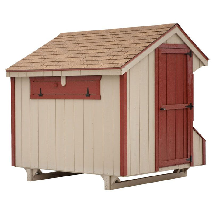 Amish Built 5W x 8L Quaker Chicken Coop - The Henhouse Collection - Pet Houses Direct