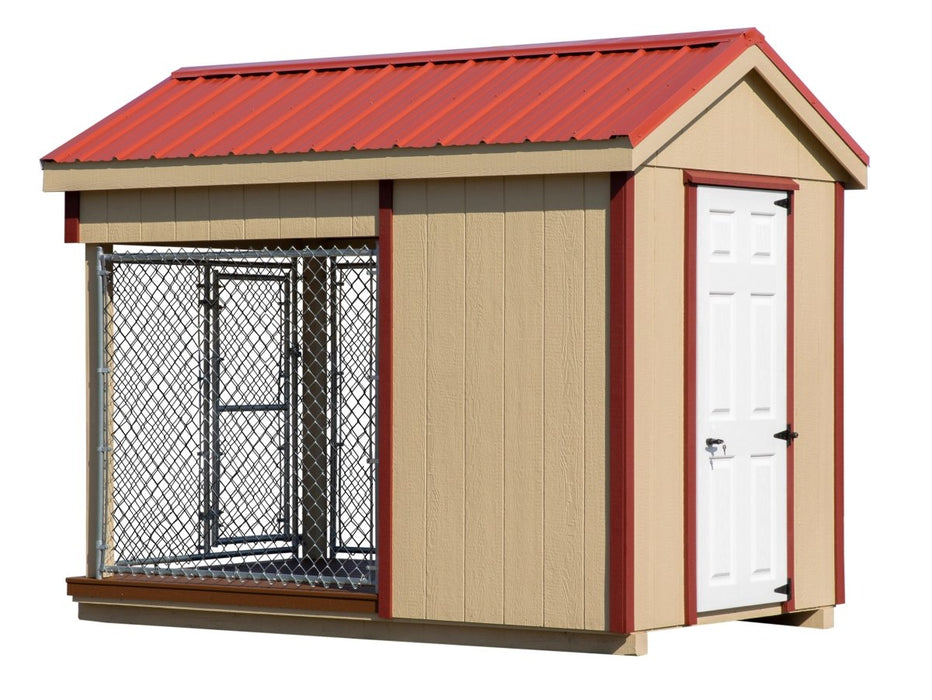 Amish Built 6 x 10 Outdoor Dog Kennel - The Dog Kennel Collection - Pet Houses Direct