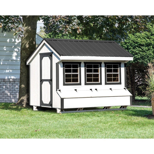 Amish Built 7W ×10L Quaker Chicken Coop - The Henhouse Collection - Pet Houses Direct