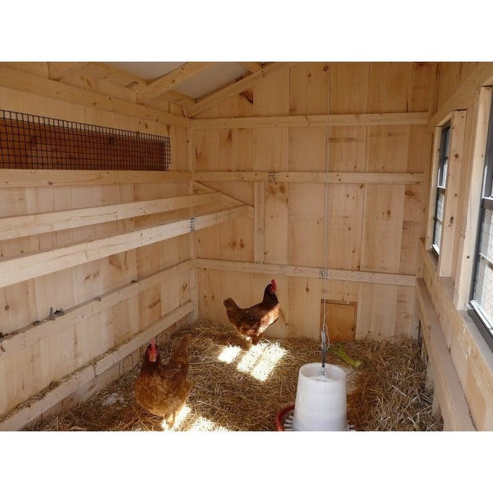 Amish Built 7W ×10L Quaker Chicken Coop - The Henhouse Collection - Pet Houses Direct