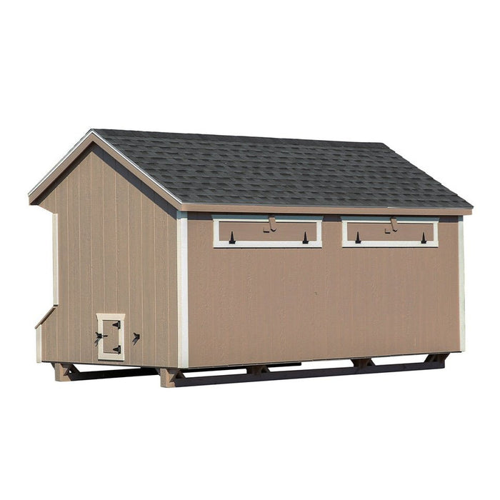 Amish Built 7W ×16L Quaker Chicken Coop - The Henhouse Collection - Pet Houses Direct