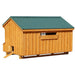 Amish Built 7W x 12L Quaker Chicken Coop with Feed Room and Board and Batten Siding - The Henhouse Collection - Pet Houses Direct