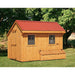 Amish Built 7W x 12L Quaker Chicken Coop with Feed Room and Board and Batten Siding - The Henhouse Collection - Pet Houses Direct