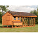 Amish Built 7W x 20L Combination Quaker Chicken Coop w/ Attached Run - The Henhouse Collection - Pet Houses Direct