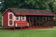 Amish Built 7W x 24L Combination Quaker Chicken Coop w/ Attached Run - The Henhouse Collection - Pet Houses Direct