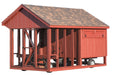 Amish Built 7W x 24L Combination Quaker Chicken Coop w/ Attached Run - The Henhouse Collection - Pet Houses Direct