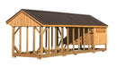 Amish Built 7W x 24L Combination Quaker Chicken Coop w/ Attached Run - The Henhouse Collection - Pet Houses Direct