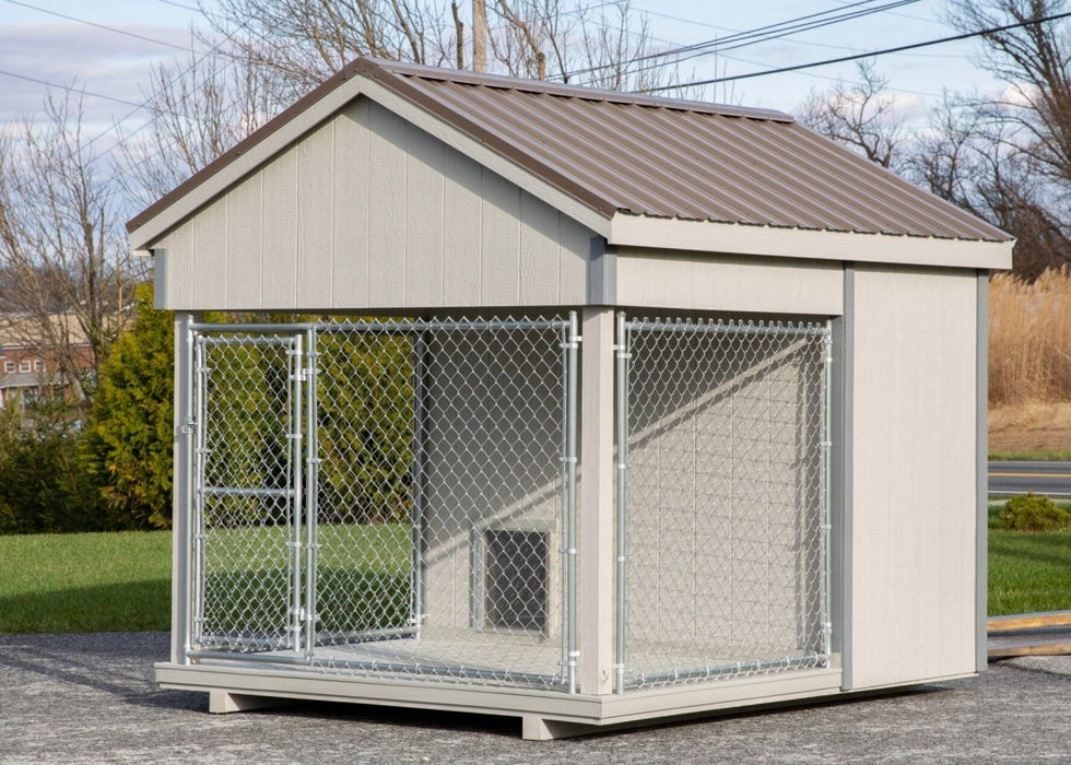 Amish Built 8 x 10 Outdoor Dog Kennel - The Dog Kennel Collection - Pet Houses Direct