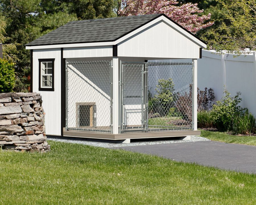 Amish Built 8 x 10 Outdoor Dog Kennel - The Dog Kennel Collection - Pet Houses Direct