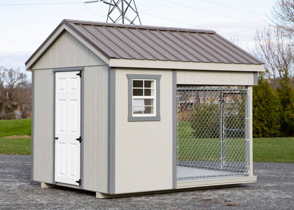 Amish Built 8 x 10 Outdoor Dog Kennel - The Dog Kennel Collection - Pet Houses Direct