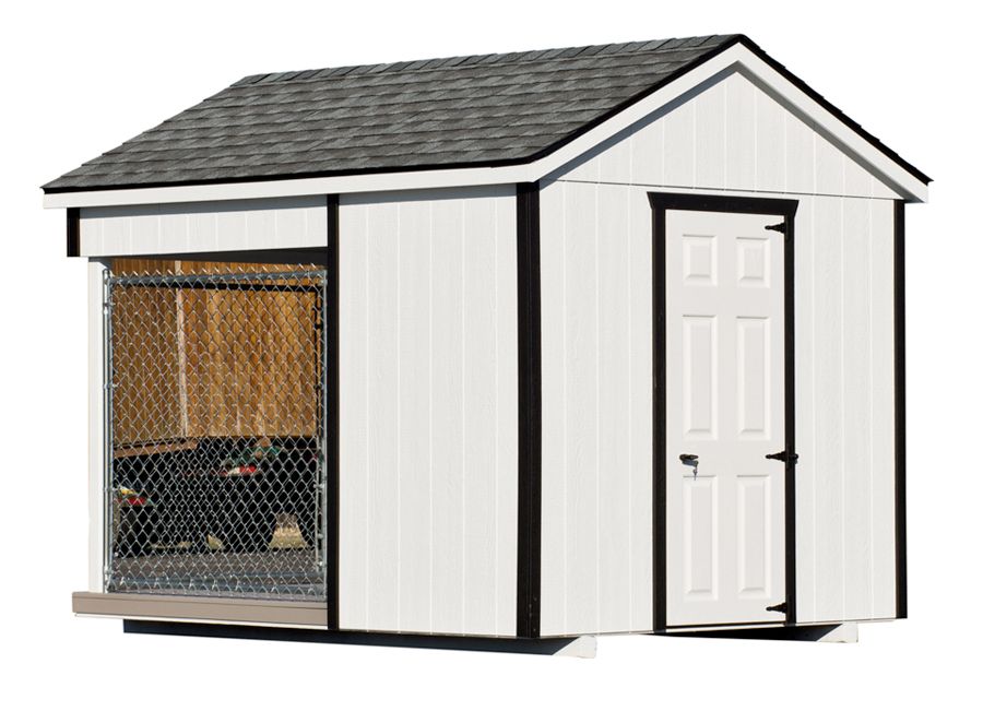 Amish Built 8 x 10 Outdoor Dog Kennel - The Dog Kennel Collection - Pet Houses Direct