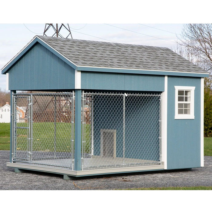 Amish Built 8 x 12 Outdoor Dog Kennel - The Dog Kennel Collection - Pet Houses Direct