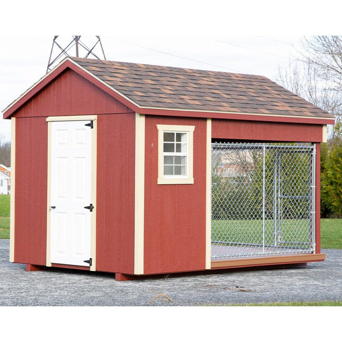 Amish Built 8 x 12 Outdoor Dog Kennel - The Dog Kennel Collection - Pet Houses Direct