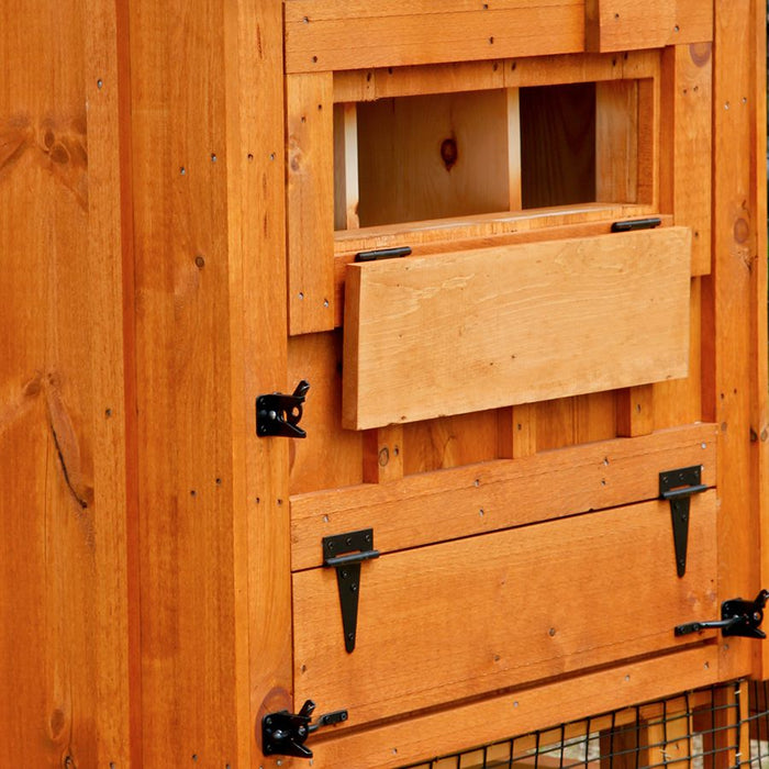 Amish Built Combination Chicken Coop w/ Attached Run 4' x 6' - The Henhouse Collection - Pet Houses Direct