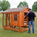 Amish Built Combination Chicken Coop w/ Attached Run 4' x 6' - The Henhouse Collection - Pet Houses Direct