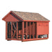 Amish Built Combination Quaker Chicken Coop w/ Attached Run 7'W x 12'L - The Henhouse Collection - Pet Houses Direct