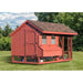 Amish Built Combination Quaker Chicken Coop w/ Attached Run 7'W x 12'L - The Henhouse Collection - Pet Houses Direct