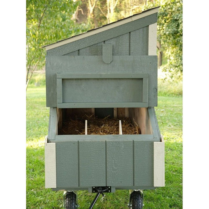 Amish Built Luxury 3W x 5L Lean - to Chicken Coop with Wheels - The Henhouse Collection - Pet Houses Direct